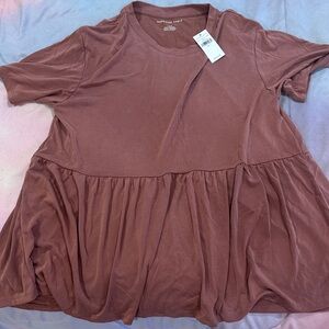 American Eagle Outfitters Mauve Short Sleeve Top
